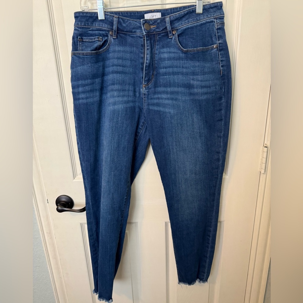 LOFT Dark Blue Ankle Jeans